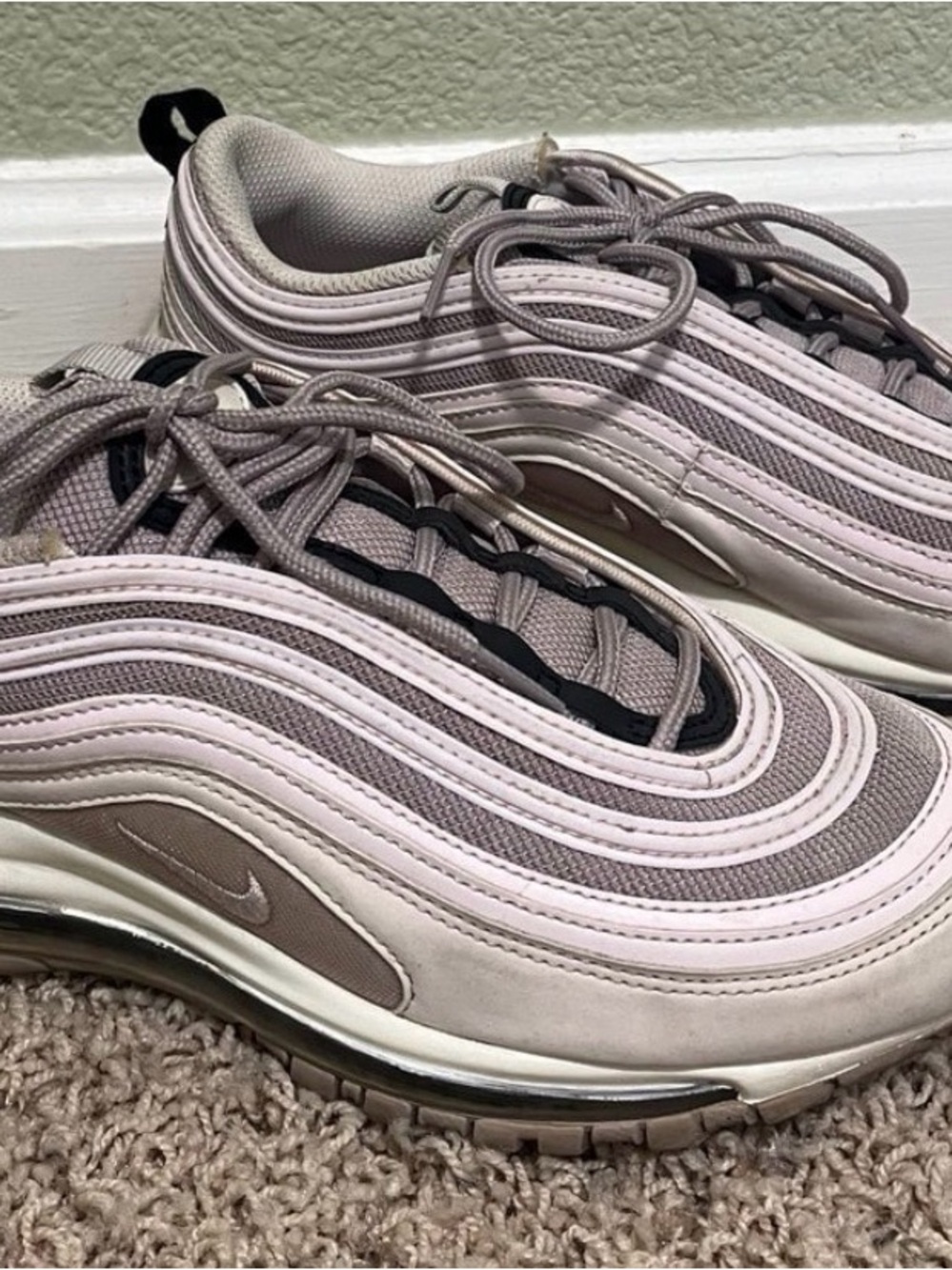 Nike Women’s Air Max 97 Sneakers - Pale Pink and Taupe